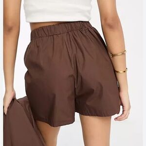 Women's Brown Drawstring Shorts